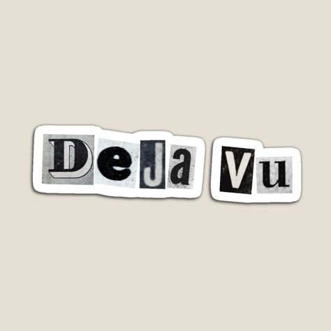 Deja Vu Aesthetic, Deja Brew, Word Cutouts, Happy Birthday Icons, Black Notebook, Birthday Icon, Text Icons, Pop Stickers, Stickers Aesthetic