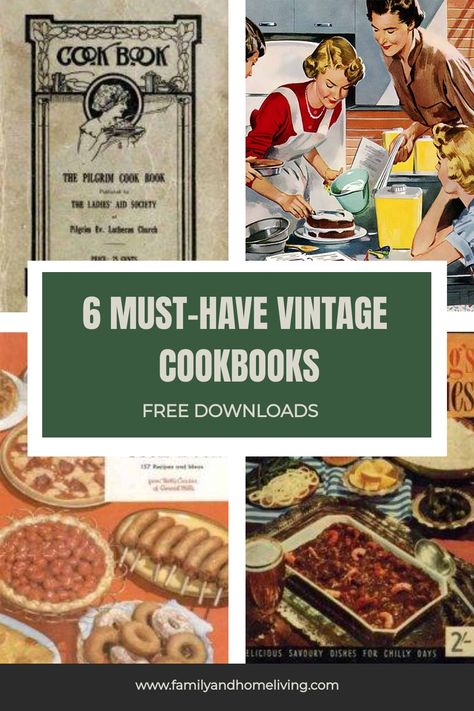 There's nothing like a warm, comforting meal to soothe the soul. These 9 vintage cookbooks are packed with traditional comfort food recipes that will make you feel like you're wrapped in a cozy blanket. Download your free PDF copies now and get cooking #vintagecookbooks #comfortfood #cozykitchen Vintage Cookbooks Recipes, 1920 Recipes, 1900 Recipes, Cute Cookbook, Victorian Recipes, Cooks Illustrated Recipes, Southern Cookbook, Old Cookbooks, Celebrity Recipes