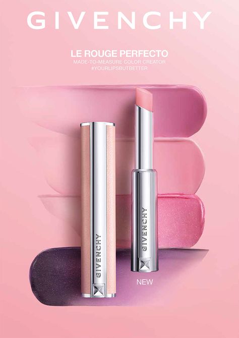 Makeup Poster, Mauve Lips, Givenchy Beauty, Cosmetic Creative, Beauty Advertising, Lipstick Designs, Makeup Package, Lip Cosmetics, 카드 디자인