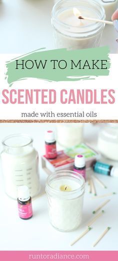 Easy DIY candles! Scented with essential oils and poured into a mason jar. These easy homemade soy candles cost just pennies to make. Fun essential oil craft! #candesdiy #soycandles #masonjar #essentialoils #essentialoilcandles Oil Candles Diy, Make Scented Candles, Essential Oil Candles Diy, Candles With Essential Oils, Essential Oils Video, Homemade Soy Candles, Diy Candles Easy, Soya Mumu, Diy Candles Scented