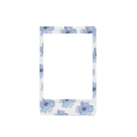 Blue Polaroid Aesthetic, Blue Polaroid Frame, Scrapbook Photo Frame, Polaroid Wallpaper Aesthetic, Polaroid Frame Aesthetic, Frames Polaroid, Picture Border, Polaroid Frame Png, Frame Polaroid