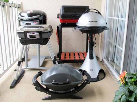 Balcony BBQ: We Test 5 Hot Outdoor Electric Grills  - PopularMechanics.com Small Outdoor Grill, Outdoor Electric Grill, Electric Bbq Grill, Veggie Kebabs, Barbecue Portable, Backyard Grill, Small Grill, Outdoor Bbq Grill, Summer Cookout