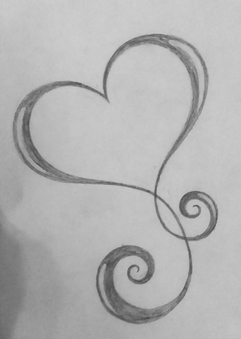 Stuff To Trace Drawing, Y2k Heart Drawing, Old School Love Letters Drawings Easy, Fancy Heart Drawing, Valentines Drawings Ideas Easy Cute, Pretty Heart Drawing, Easy Old School Drawings, Chicano Valentine Art, Heart Ideas Drawing