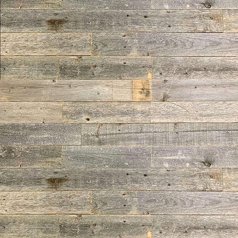 Amazon.com: Real Reclaimed Wood Wall Planks for Nail Up Application | Rustic Farmhouse Barnwood Board Panels | DIY Solution for Shiplap-Style Accent Wall | Whitewash | 46 Square Feet by BarnwoodUSA : Tools & Home Improvement Wood Wall Planks, Barn Wood Wall, Wall Paneling Diy, Wood Wall Panels, Barnwood Wall, Wall Planks, Wood Accent Wall, Rustic Wood Walls, Reclaimed Wood Wall