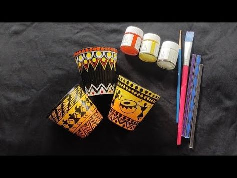 (21) kulhad painting| reuse idea| acrylic painting on chai cup| dot painting| warli art| subscribe plzz😊 - YouTube Chai Kulhad Painting Ideas, Painting Kulhad, Kulhad Painting Ideas, Kulhad Art, Kulhad Painting, Chai Cup, Pichwai Art, Warli Painting, Warli Art