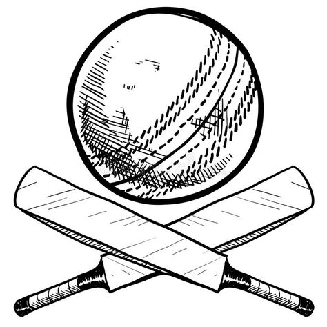 Bat Vector, Cricket Logo, Cricket Ball, Sports Drawings, Cricket (sports), Ball Drawing, Cricket Wallpapers, Cricket Balls, Doodle Style