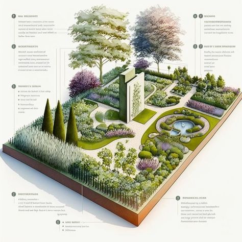 Landscape Architecture Plan, Landscape Design Drawings, Landscape Architecture Drawing, Garden Decor Ideas, Garden Design Plans, Landscape Design Plans, Landscape Plan, Landscape Architecture Design, Landscape Plans