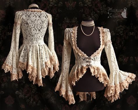 Pale Beige, Victorian Pattern, Victorian Clothing, Steampunk Fashion, Bridal Lace, Steam Punk, Amazing Photos, Historical Fashion, Long Cardigan