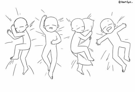 Sleeping Drawing, Poses Anime, Couple Drawing, 강아지 그림, Drawings Of Friends, Drawing Expressions, 캐릭터 드로잉, Poses References, Chibi Drawings