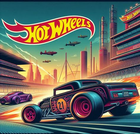 Hot Wheels Poster, Hot Wheels Wallpaper, Hot Rods Cars Muscle, Hot Wheels Toys, Auto Art, Car Advertising, Hot Wheels Cars, Hot Rods Cars, Gear Head