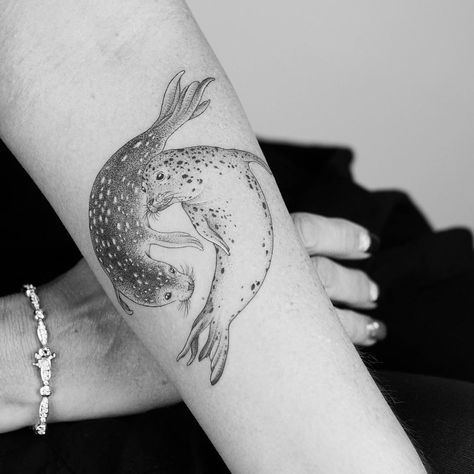 Harbour Seals Tattoo | Tattoo Ideas and Inspiration | minnietattooart Seals Tattoo, Seal Tattoo, Starfish Tattoo, Ancient Tattoo, Small Home Decor, Chest Piece Tattoos, Leg Sleeve Tattoo, Tattoo Tattoo, Creative Tattoos