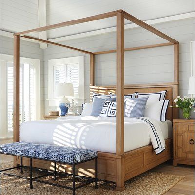 null <p></p><strong>Features:</strong><ul><li>The wood of this bed is made from rubberwood solids and elm veneers.</li><li>Frame Material: Solid + Manufactured Wood<ul><li>Wood Species: </li><li>Iron: No</li><li>Additional Frame Material Details: </li><li>Wood And Upholstered: </li></ul></li><li>Wood: Yes</li><li>Upholstered: Yes<ul><li>Upholstery Material: 100% Polyester</li><li>Upholstery Material Details: </li><li>Upholstery Material Composition [EU ONLY]: </li><li>Upholstery Fabric Quality: California King Canopy Bed, Canopy Bedroom Sets, Wood Canopy Bed, Canopy Bedroom, Lexington Home, Barclay Butera, Bedroom Panel, Queen Bedroom, Poster Bed