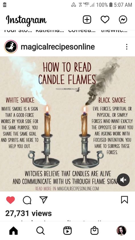 How To Read A Flame, Flame Reading Candle, How To Read Candle Flames, Candle Color Meanings Magic, Baneful Magick, Candle Magick Spells, Candle Meaning, Candle Color Meanings, Candle Magic Spells