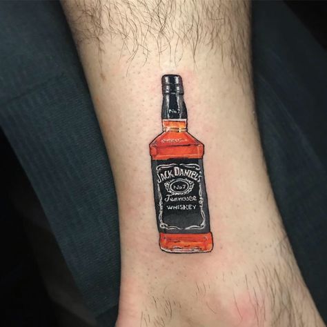 Jack daniels tattoo micro small tattoo @javiertattoos Jack Daniel’s Tattoo, Whisky Bottle Tattoo, Jack Daniels Bottle Tattoo, Whisky Tattoo Ideas, Jack Daniel Tattoo, Liquor Bottle Tattoo, Jack Daniels Tattoo Ideas, Alcohol Bottle Tattoo, Whiskey Tattoo Ideas