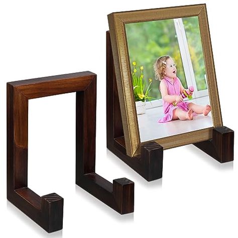 Picture Frame Stand, Table Easel, Picture Frames Standing, Photo Frame Display, Wooden Display Stand, Picture Frame Decor, Wooden Plate, Plate Stand, Picture Stand