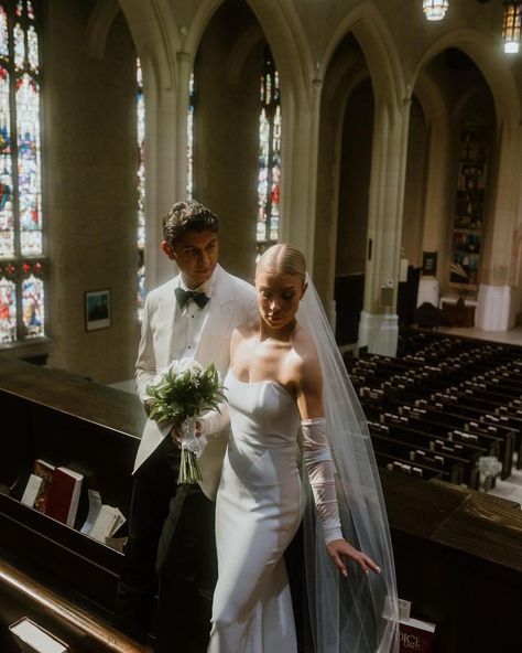 A match made in heaven 🕊️ @maddison.summer wearing our Whitney Bridal with Hampton Sleeves. ⁣ Shot by @livsaccophoto | Instagram Park And Fifth, Vintage Chic Wedding, Plain Wedding Dress, Long Lake, Church Ceremony, A Match Made In Heaven, Lake Wedding, Match Made In Heaven, Pictures Ideas