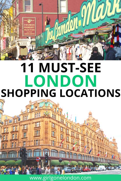 Check out the best places to shop in London, including where to shop in London, how to shop in London on a budget, and the best neighborhoods in London for shopping! These London travel tips will make sure you can shop until you drop and have the most fun ever! Best Shopping In London, London On A Budget, London In October, Best Markets In London, London Cheap, London Bucket List, Scotland Trip, Visit Uk, Best Places To Shop