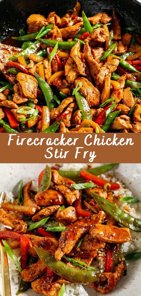 Firecracker Chicken Stir Fry Recipe Firecracker chicken stir fry is a delightful dish that combines the bold flavors of spicy chicken with crisp vegetables, all tossed together in a savory sauce. This recipe is perfect for those who enjoy a bit of heat in their meals and love the convenience of stir-fries. With simple ingredients […] The post Firecracker Chicken Stir Fry appeared first on Cheff Recipes. Food Recipes For Dinner, Firecracker Chicken, Asian Stir Fry, Stir Fry Recipes Chicken, Chinese Cooking Recipes, Recipes For Dinner, Chicken Stir Fry, Photography Food, Dinner Food