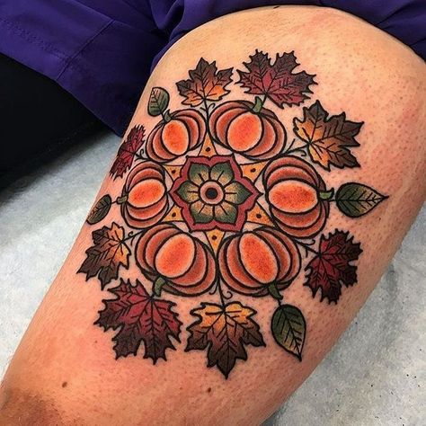 Acorn Tattoo, Gothic Tattoos, Leaves Tattoo, Pumpkin Tattoo, Autumn Tattoo, Movie Tattoos, Most Popular Tattoos, Knee Tattoo, Halloween Tattoos