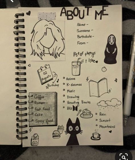 School Book Ideas Aesthetic, Aesthetic Doodles With Quotes, Things Write In Diary, Aesthetic Dairy Idea, Cute Dairy Writing Ideas Aesthetic, What To Write In Dairy, Dairy Drawing Ideas Aesthetic, Diary Ideas Aesthetic Doodle, Scrapbook Page Ideas Aesthetic