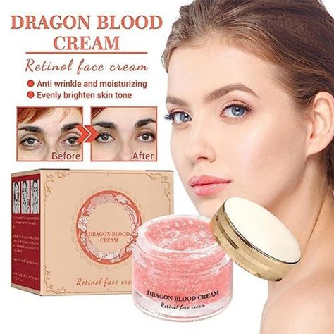 Retinol placenta dragon's blood cream moisturizes rough skin, deeply hydrates and moisturizes, nourishes dry and dehydrated skin, and keeps skin smooth and tender. Yiruoyi dragon blood easy cream even skin tone, mildly nourish the skin, and make the skin naturally transparent. when using skin care products, please try it on a small area of the skin first, and continue to use it if there is no discomfort. Face Firming Cream, Retinol Face Cream, Glossy Eyeshadow, Natural Face Moisturizer, Moisturizer For Sensitive Skin, Cosmetic Bag Organization, Moisturizing Face, Dragon Blood, Easy Cream