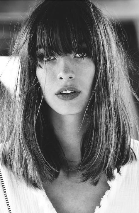 French Haircut, Long Face Hairstyles, Face Shape Hairstyles, French Hair, Long Hair With Bangs, Haircuts For Long Hair, Trending Hairstyles, Haircuts With Bangs, Medium Hair Cuts