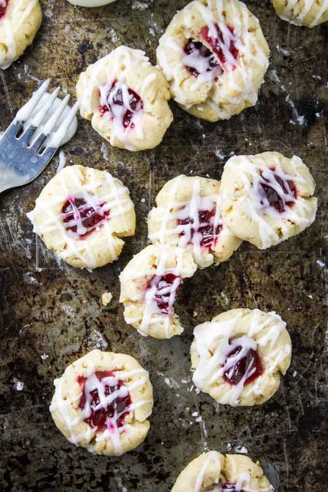 Prickly Pear Orange Pecan Shortbread Thumbprint Cookies! | Baked in AZ Pear Cookies, Prickly Pear Jelly, Shortbread Thumbprint Cookies, Prickly Pear Recipes, Sugar Cream Pie, Pecan Shortbread, Pear Recipes, Peanut Butter Bars, Thumbprint Cookies