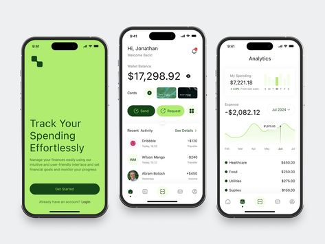 Personal Finance iOS App by Fireart UI/UX for Fireart Studio on Dribbble Personal Finance App, Dashboard Mobile, Saving App, Ios App Design, Mobile App Design Inspiration, Finance Apps, Finance App, Banking App, Notary Public