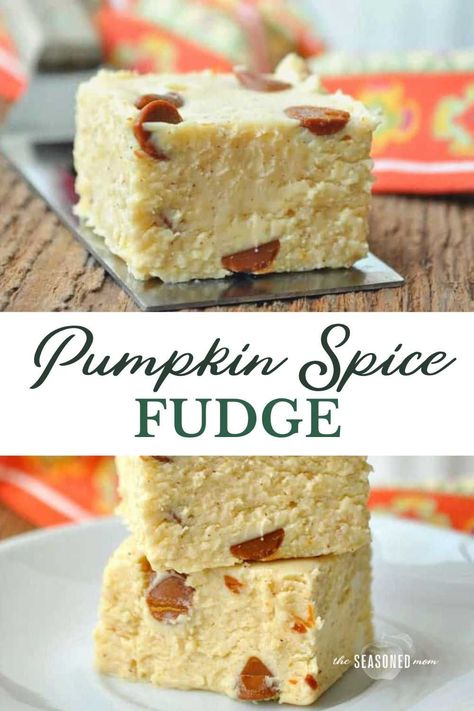 Boxed Dessert Ideas, Fall Flavored Desserts, Fall Fudge Recipes, Simple Deserts, Fall Fudge, Pumpkin Spice Fudge, Fudge Ideas, Fudge Shop, Pumpkin Fudge