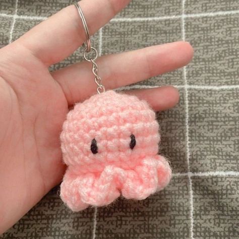 ✨We are back with the croctchet collection of Octopuses!! ✨🐙 As blue as your eyes are for us Similar is the case with the Blue Octpous And, as candid as your heart is our Pink Octopus Crocheted with love🩵🩷 🐙 Crochet Octopus Keychain, Crochet Keychain Patterns, Stuffed Octopus, Octopus Keychain, Keychain Patterns, Small Keychain, Crochet Keychains, Baby Octopus, Pink Keychain