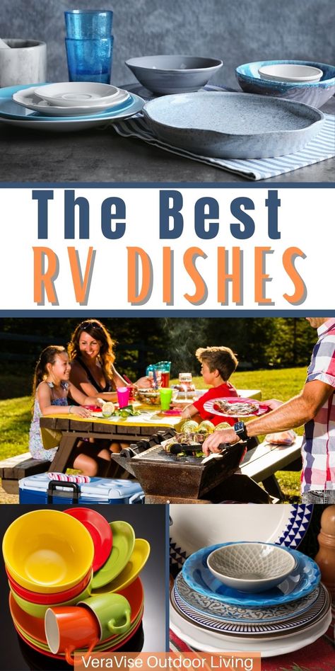 Just like dining inside the comforts of your own home, RV living and dining requires some basic elements like dishes. But considering the limited space and constant movement, it will require the best RV dishes that are not only useful but sturdy enough to resist chipping or breakage while on the road. With so many options to choose from, looking for the right dish for your camping trips can be tedious. We’ve listed the best RV dishes on the market to make things easier for you. Rv Dishes Storage Ideas, Camping Dishes Storage, Camper Dishes, Camper Dishes Storage, Washing Dishes While Camping, Camping Dishes Set, Camper Cookware Set, Rv Dishes, Camping Plates