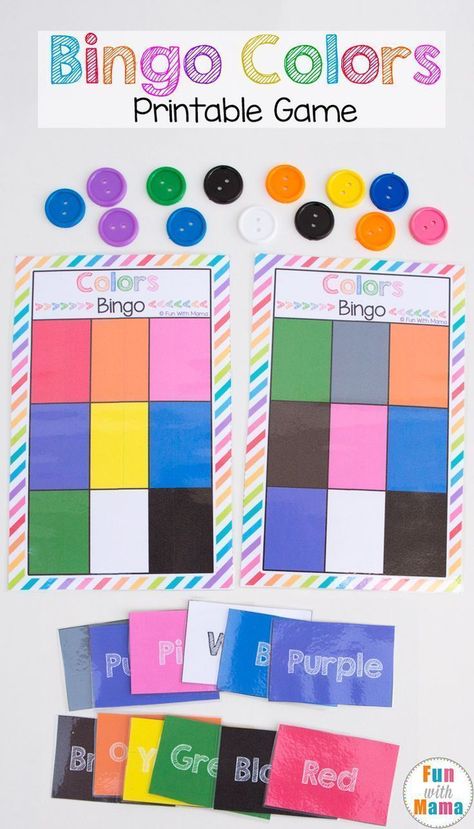 Free Printable Bingo Colors Game for Kids to play! This is a super easy game toddlers and preschoolers can learn colors while they play games! #bingo #freeprintables #games #colors #learning #educational #preschool #toddler Coloring Games, Colors For Toddlers, Preschool Planning, Preschool Colors, Teaching Colors, Bingo Printable, Free Preschool, Games For Toddlers, Color Games