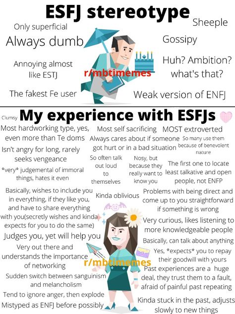 Intj Esfj Relationship, Esfj And Enfp Relationship, Mbti Stereotypes Vs Reality, Esfj Personality Characters, Infp X Esfj, Esfj X Infp, Esfj Personality, Intj And Infj, Cognitive Functions