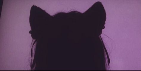 Cat Ears On Human, Cat Ears Aesthetic, High Aesthetic, Cat Ears, Monster High, Human Silhouette, Human