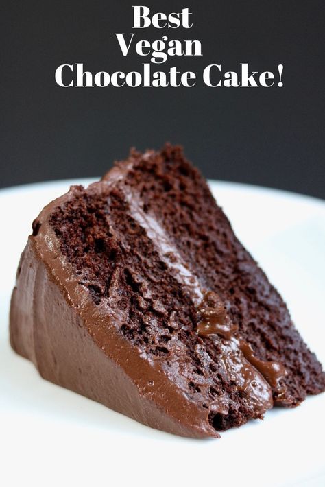 Guiltless Desserts, Ganache Brownies, Vegan Icing, Best Vegan Chocolate Cake, Chickpea Vegan, Vegan Chocolate Cake Recipe, Patisserie Vegan, Vegan Birthday, Cheesecake Vegan