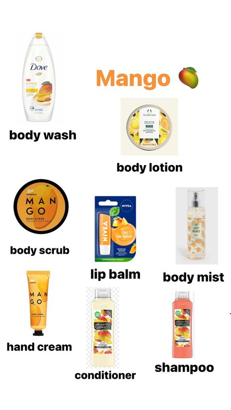 Mango Skin Care Products, Mango Smelling Products, Omg You Smell So Good, You Want To Smell Like This, How To Smell Like Mango All Day, How To Smell Like Tropical, Mango Scented Products, Mango Body Care, How To Smell Like Fruits