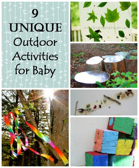 Enjoying the outdoors with a baby can be a challenge, but these unique outdoor activities for babies will give them a love for nature and the great outdoors Outdoor Activities For Adults, Nature Learning, Activities For Babies, Toddler Outdoor, Activities For Adults, Outdoor Classroom, Outdoor Activities For Kids, Outdoor Learning, Nature Play