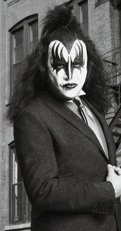 Gene Simmons Makeup, Kiss Tattoo, Gene Simmons Kiss, Kiss Tattoos, Tommy Thayer, Eric Singer, Band Kiss, Hot Band, Paul Stanley