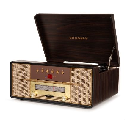 Record Player Speakers, Crosley Radio, Bluetooth Record Player, Rock Opera, Retro Radios, Vinyl Record Player, Wood Cabinet, Come Undone, Bluetooth Audio