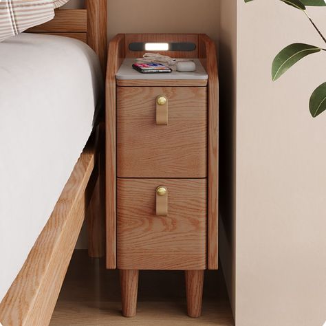 Minimal bedroom 👉 Go to the website to find out more. Cherry Nightstand, Narrow Bedside Table, Bedside Essentials, Living Room Pouf, Bedside Table Design, Console Table Hallway, Casa Country, Прикроватные Тумбочки, Modern Bedside Table