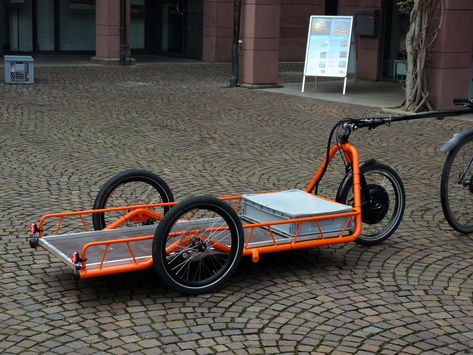 Bike Wagon, Bike Cargo Trailer, Electric Bike Diy, Bicycle Camping, Trike Bicycle, Jimny Suzuki, Velo Cargo, Trailer Diy, Bicycle Trailer