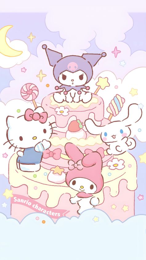 헬로키티 배경화면, Hello Kitty Imagenes, Images Hello Kitty, Walpaper Hello Kitty, Charmmy Kitty, Melody Hello Kitty, Hello Kitty Characters, Cute Galaxy Wallpaper, Kitty Drawing