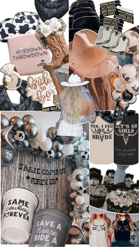 Morgan Wallen Bachelorette Party, One Last Ride Bachelorette, Last Rodeo Bachelorette Party Black And White, Morgan Wallen Bachelorette, Nashville Bachelorette Party Theme Nights, Bachelorette Party Bus Ideas, Western Bach Party, Bachelorette Party Western Theme, Bachelorette Party Themes Country