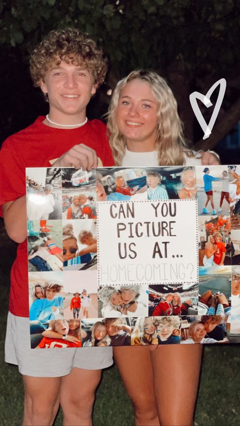 I Can Picture Us At Prom Promposal, Asking Your Boyfriend To Homecoming, Hoco Night Ideas, High School Homecoming Proposals, Hoco Proposals Ideas The Summer I Turned Pretty, Couple Hoco Proposal, Cute Hoco Ideas Poster, Matric Dance Proposal Ideas, Cute Ways To Ask Bf To Hoco