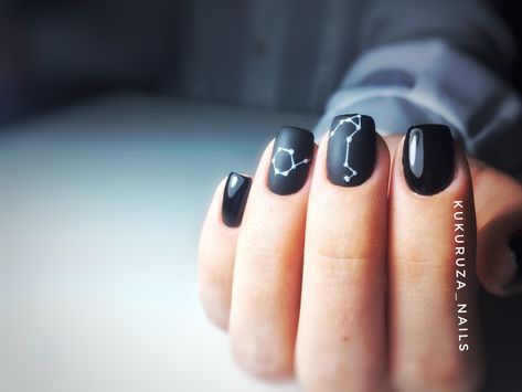 Constellation Nails, Basic Nails, Nail Tools, Your Beautiful, Nails Art, Black Nails, Beauty Nails, Show Off, Beautiful Nails