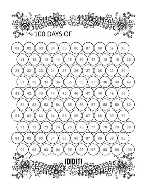 🖨22 printable habit trackers in both decorative and minimalist styles that you can download today. Or you can use these habit tracker layout ideas to create you own habit trackers in your bullet journal! Includes 30 day habit trackers, 100 day habit trackers and monthly habit tracker layouts. 🖨 #habittracker #bulletjournal #habits #goalsetting #planners 500 Hours Outside Tracker, 100 Mile Challenge Chart Printable, Free Printable Habit Tracker Monthly, 100 Day Habit Tracker Printable, Weightlosstracker Printable Free, 100 Day Tracker Printable Free, 100 Days Habit Tracker, Cute Habit Tracker Printable, 100 Day Challenge Printable