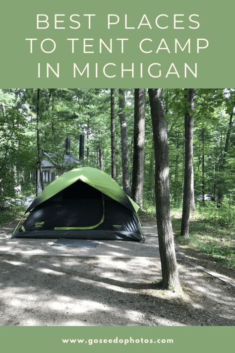 Camping In Michigan, Camping Michigan, Michigan Campgrounds, What To Take Camping, Camping Essentials List, Michigan Camping, Michigan State Parks, Road Trip Camping, Solo Camping