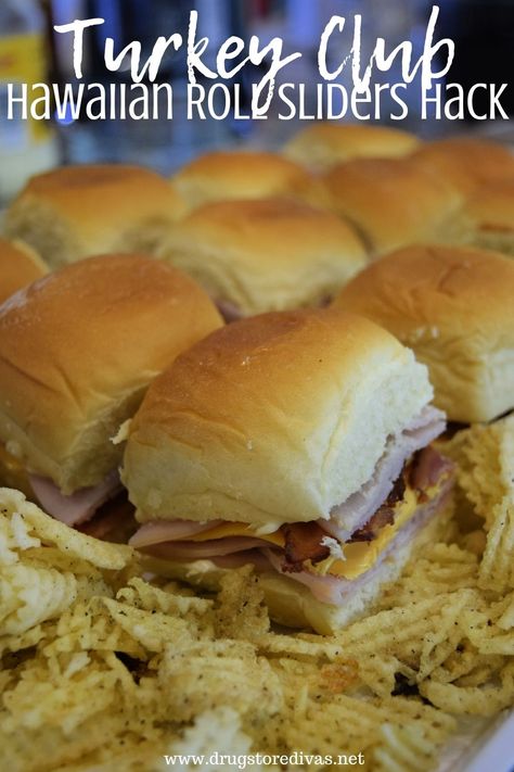 Turkey Club Hawaiian Roll Sliders Hack - Drugstore Divas Hawaiian Roll Sliders Cold, Hawian Roll Sandwiches, Hawaiian Sandwiches, Sliders On Hawaiian Rolls, Hawaiian Roll Sandwiches, Sliders Recipes Hawaiian Rolls, Roll Sliders, Hawaiian Sliders, Cold Sandwich Recipes