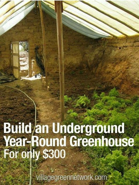 Underground Greenhouse, Round Building, Grow Food, Greenhouse Plans, Aquaponics System, Diy Greenhouse, Garden Greenhouse, Greenhouse Gardening, Veggie Garden