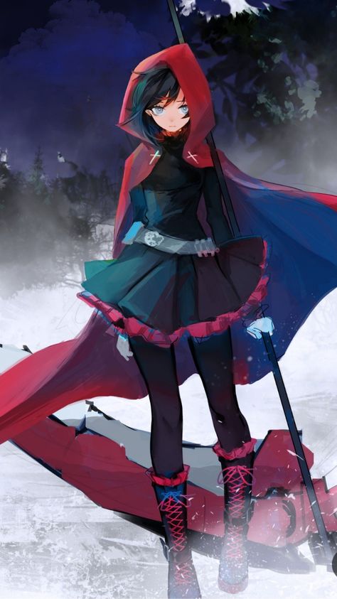 Ruby Rose Anime, Ruby Rose Rwby, Rwby Wallpaper, Rwby Pyrrha, Rwby Rose, Rwby Oc, Rwby Red, Rwby Fanart, Rwby Anime